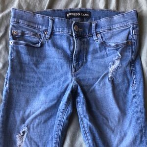 frayed botton jeans